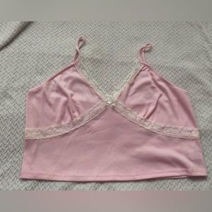 Pink crop top